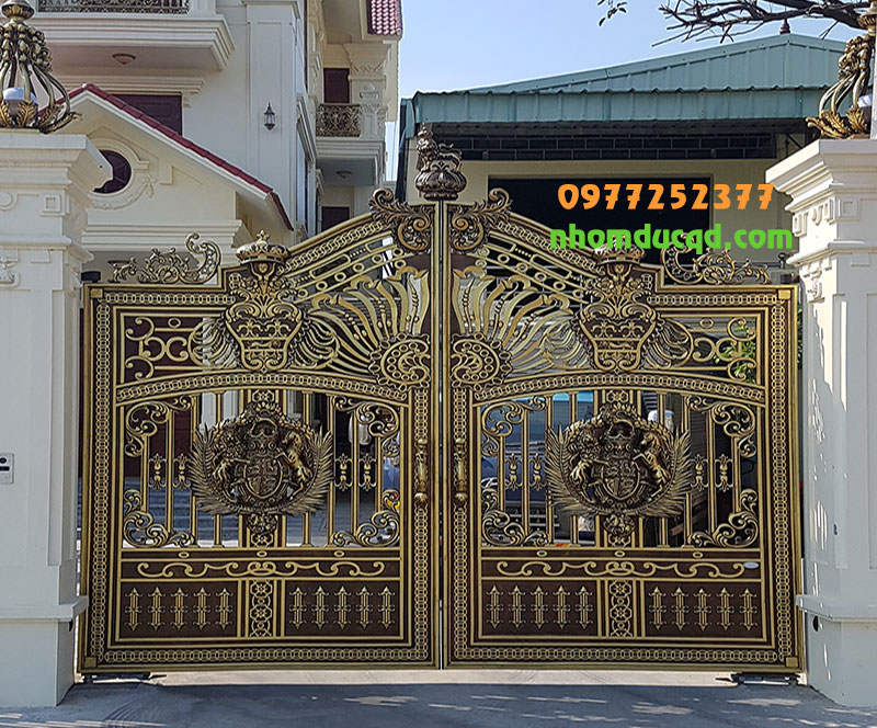 Hình ảnh cổng nhôm đúc tại Bắc Giang