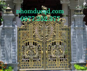 cổng nhôm đúc tại Sơn La do công ty Quang Đại sản xuất